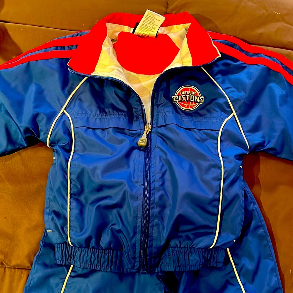 Kids Detroit Pistons Sweatsuit/Jacket and Pants